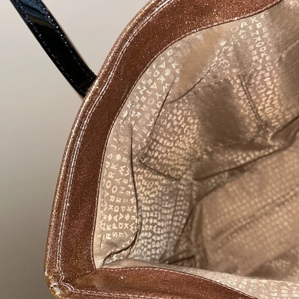 Kate Spade Rose Gold Sparkle Bon Shopper Tote